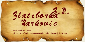 Zlatiborka Marković vizit kartica